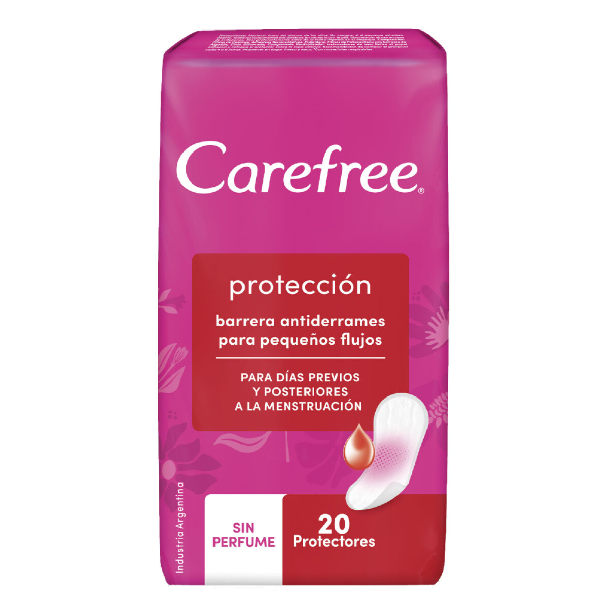 Protectores Diarios Carefree Protección Original sin Perfume 20 Unidades 