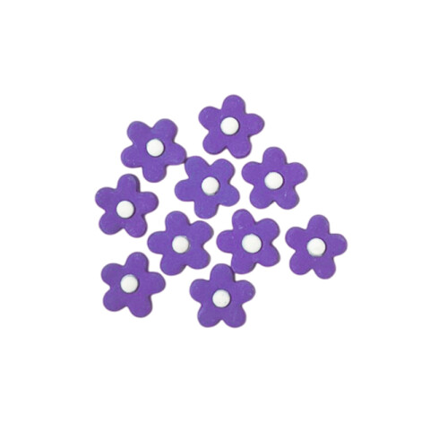 Adorno de Pastillaje Nomeolvides Violeta x10 Adorno de Pastillaje Nomeolvides Violeta x10