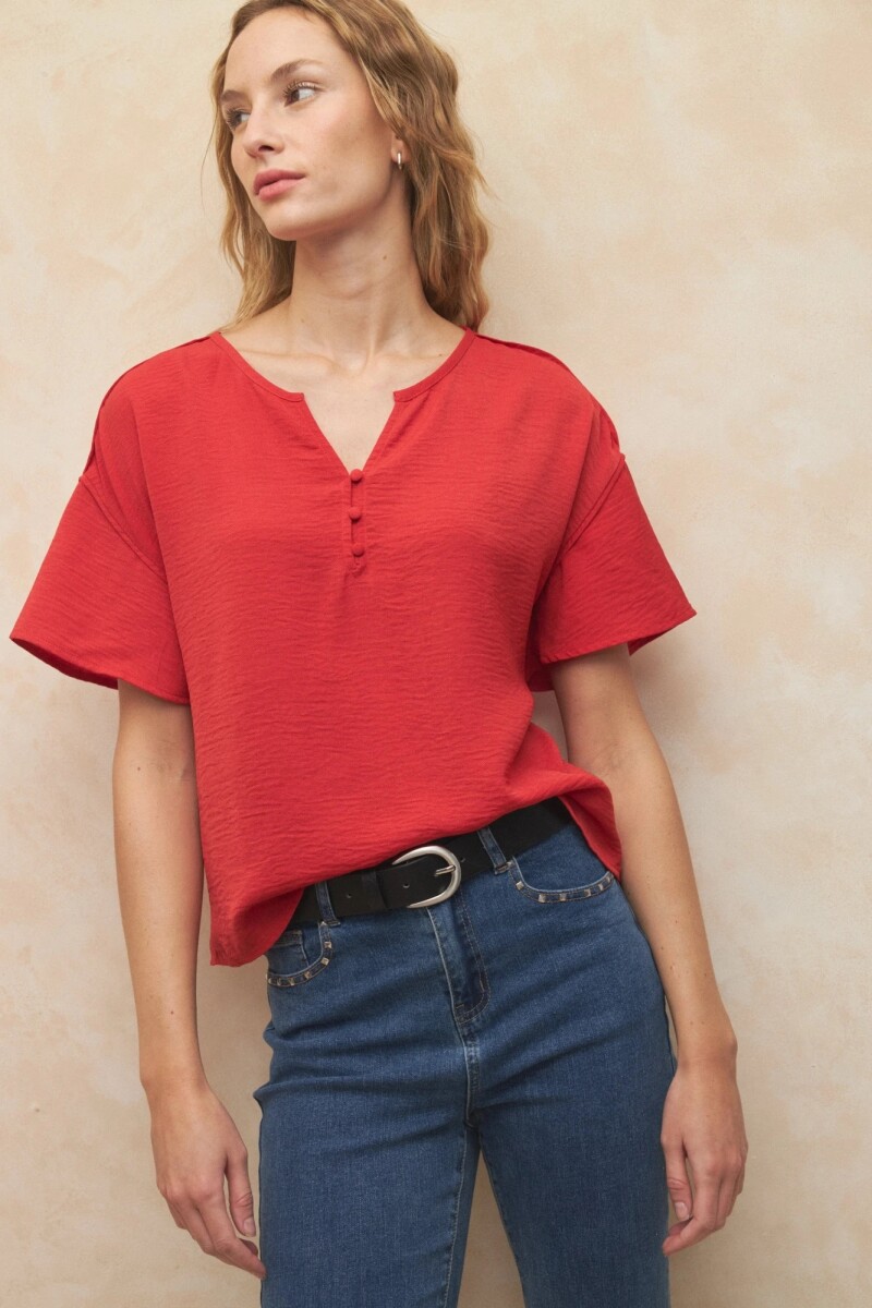 BLUZA ALLIE MAXIMO - ROJO 