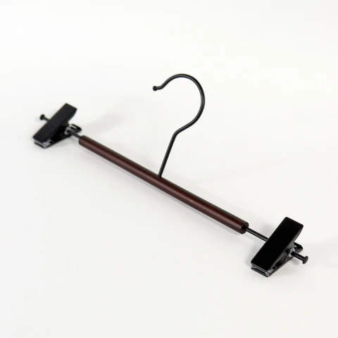 PERCHA MARRON C/GANCHO 31X10CM 2PZAS Unica
