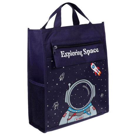 Bolso Escolar P/útiles Multiuso Cartuchera Infantil Azul