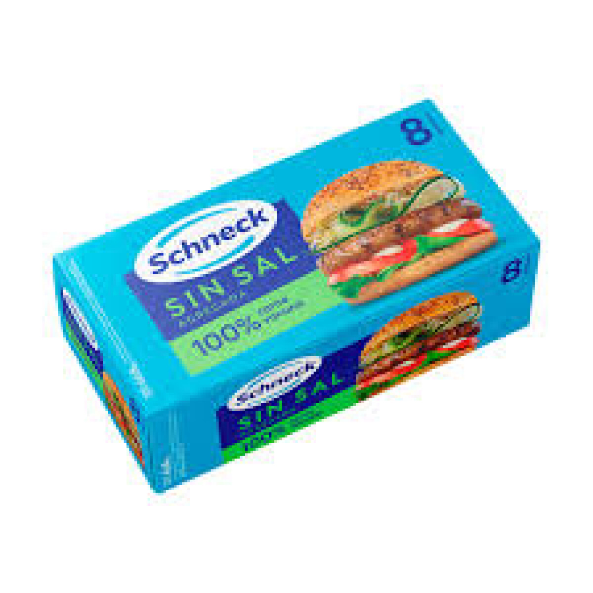 Hamburguesas Schneck sin sal x8 