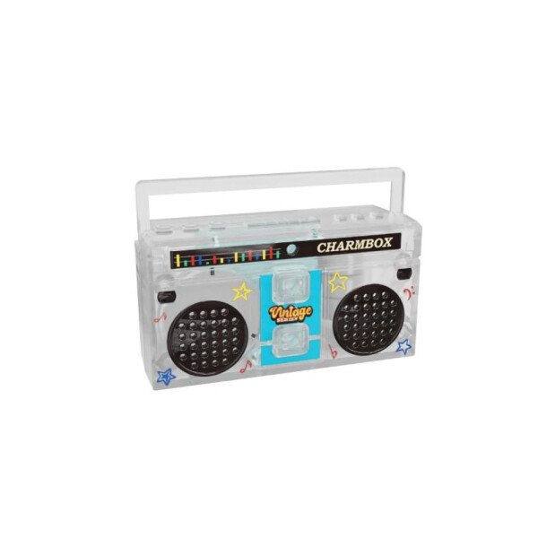 Llavero retro grabador blanco