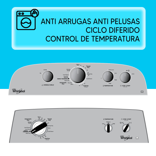 Secarropas Whirlpool 3dwgd4815f / A Gas 15 Kg Outlet SECARROPA WHIRLPOOL 15KG 3DWGD4815F OLT