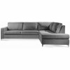 Sofá 4020 3 Cuerpos C/Chaise Tapizado en Tela Gris Sofá 4020 3 Cuerpos C/Chaise Tapizado en Tela Gris