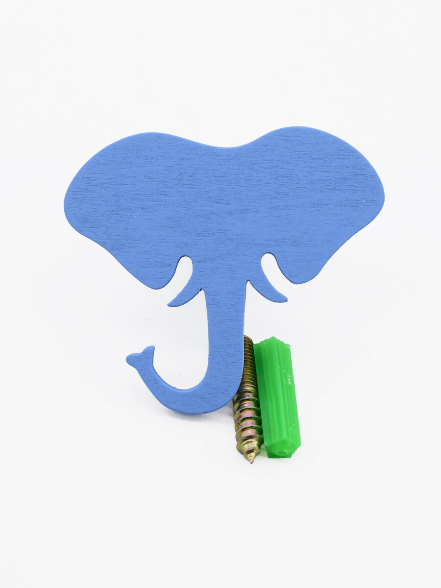 ELEFANTE PERCHERO - AZUL 