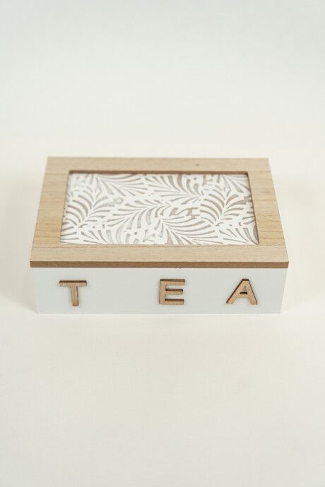 Caja Para Té Leaves, 6 Separadores Color Unico