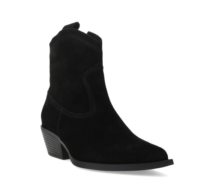 Botas de Mujer Miss Carol Tirma de Cuero Negro