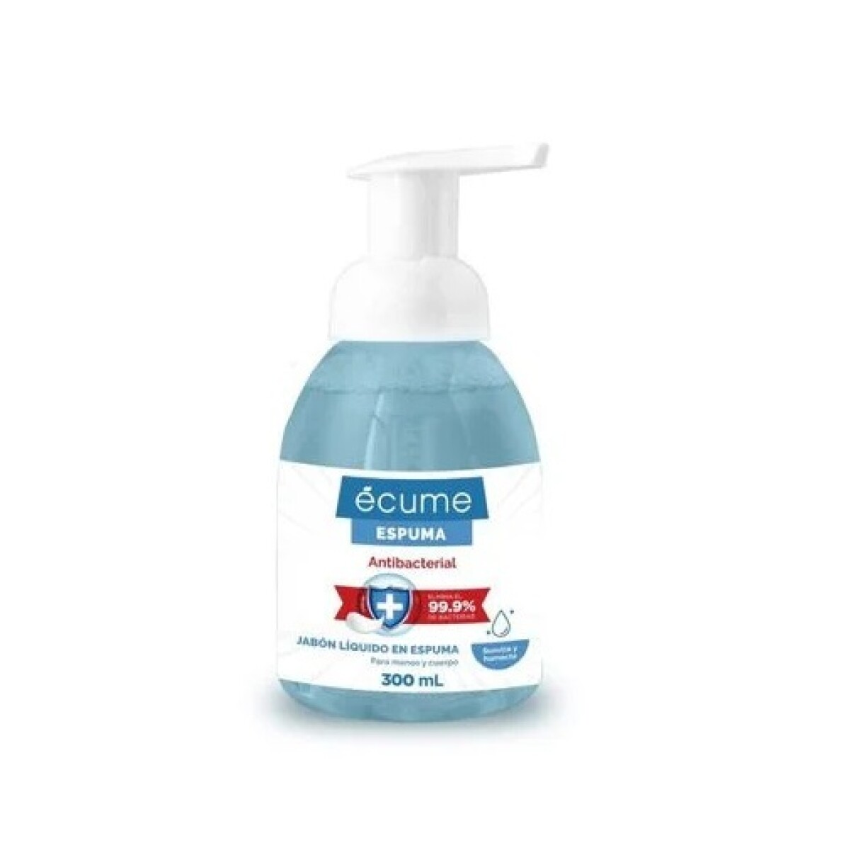 Jabón Ecume Espuma Antibacterial Con Válvula 300 Ml. 