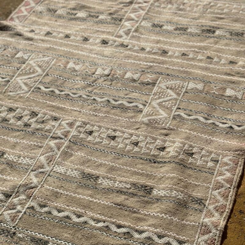 Alfombra killim marroqui beige 1,86x1,34 Alfombra killim marroqui beige 1,86x1,34