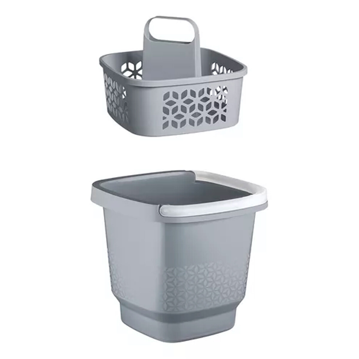 Kit Balde con cesto de limpieza - GRIS 