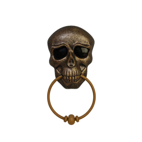 Colgante decorativo Halloween puerta con calavera Dorado