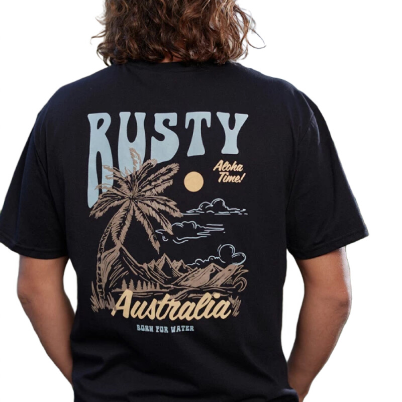 Remera Rusty Oriel - Negro Remera Rusty Oriel - Negro