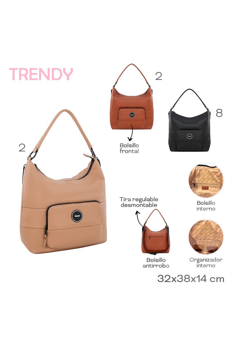 Cartera Trendy Beige