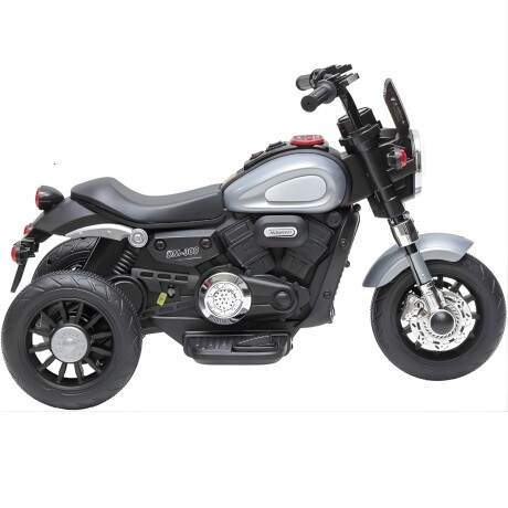 Moto Triciclo a Batería Lumax Infantil con Luces y Sonidos Gris