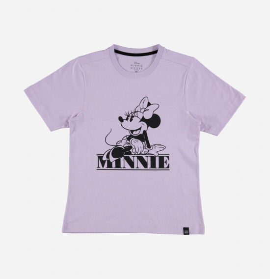 T-shirt de niña teen Minnie LILA
