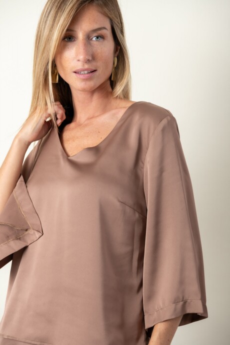 BLUSA IDOCRASA Tostado