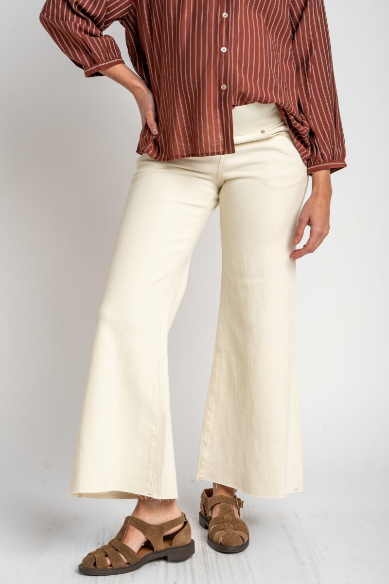 Jean Lemon Mama Flare Wide Leg Nacar
