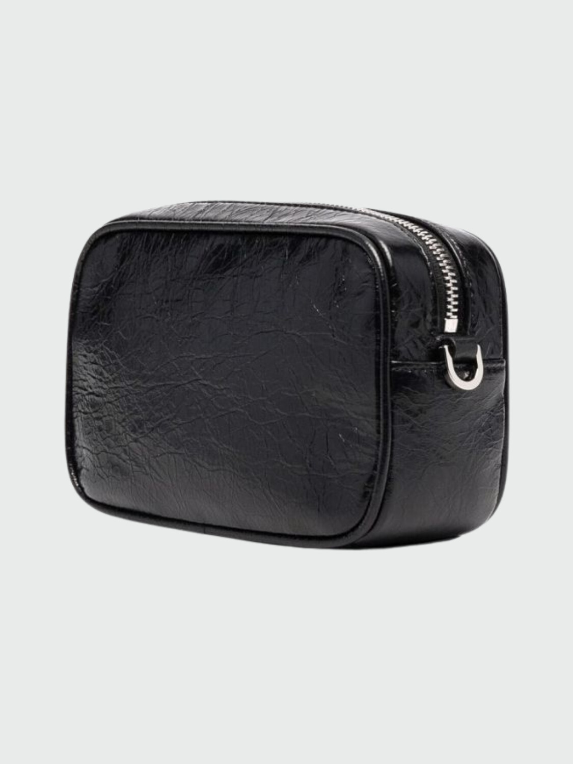 Golden Goose-Cartera de cuero, Star bag mini Negro