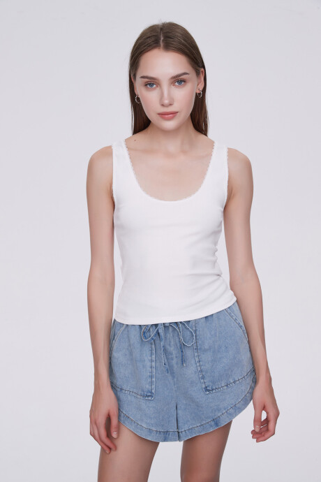 Musculosa Flam Marfil / Off White