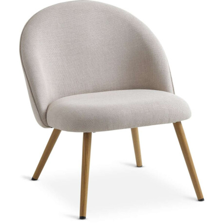 Sillon Thorup 1 Cuerpo Tela Beige/Color Roble