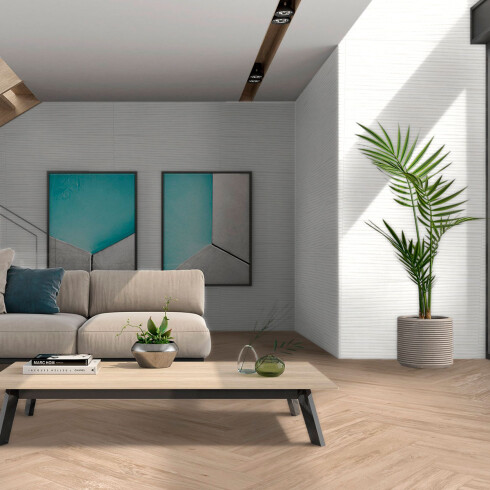 Ceramica Beige Decorada Mate Textura 40X120Cm Pared GAMAS DE BEIGE
