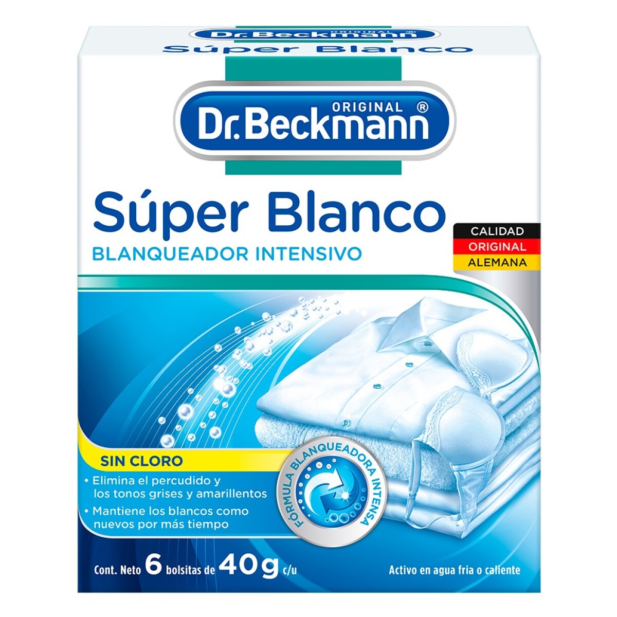 Toallitas Super Blanco Dr.beckmann 40 Grs. 6 Uds. 