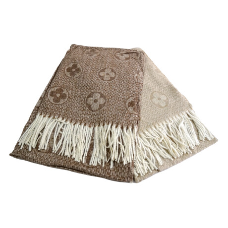 BUFANDA LANILLA C/FLECOS DISEÑO FLORES GRANDDES 220GR 35898 Q60 BUFANDA LANILLA C/FLECOS DISEÑO FLORES GRANDDES 220GR 35898 Q60