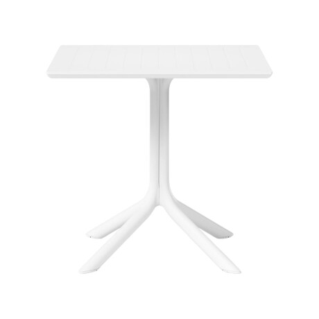 MESA CUADRADA EXTERIOR DE POLIPROPILENO 80CM Mesa Cuadrada De Exterior 80CM Blanco