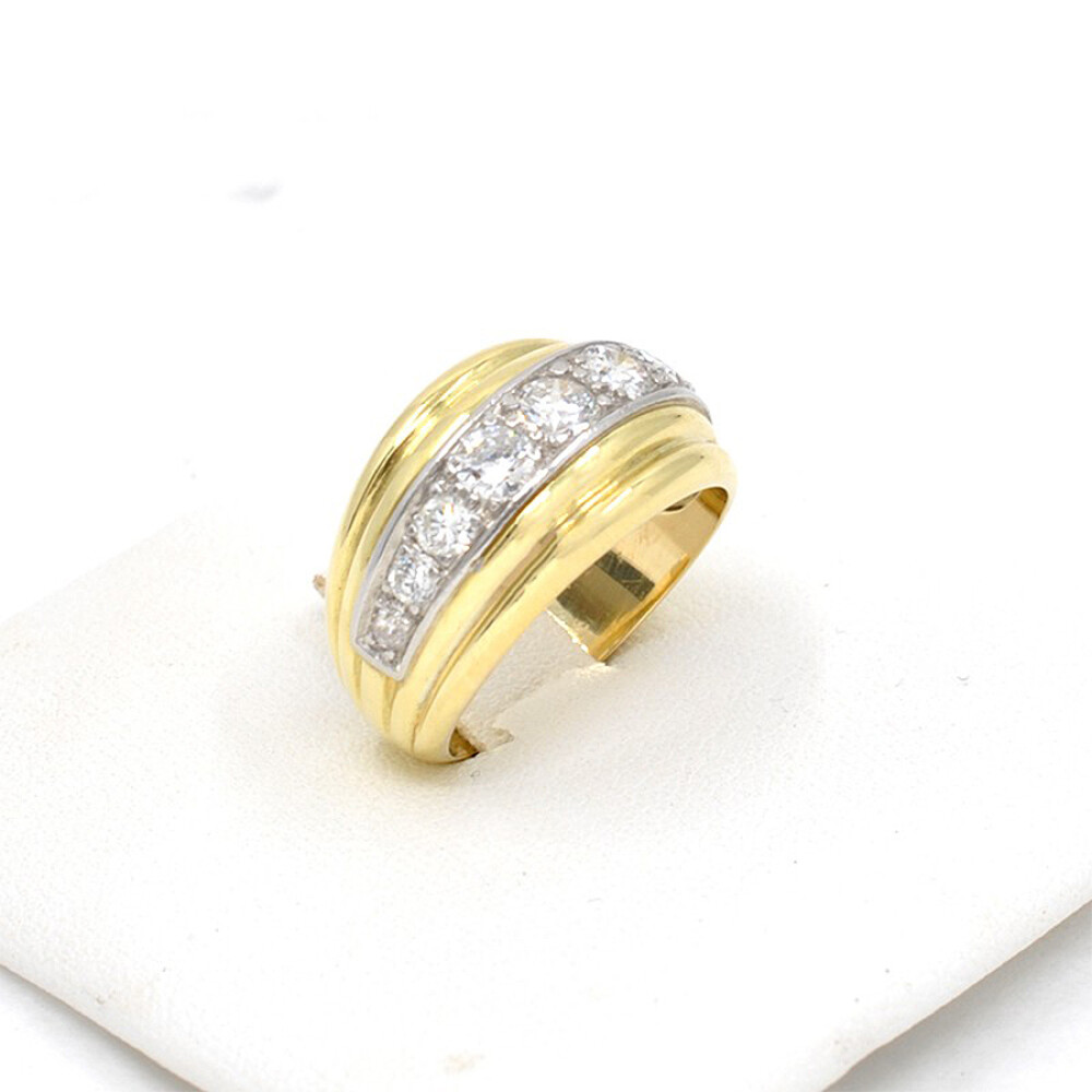 Anillo En Oro 18K Y Brillantes Anillo En Oro 18K Y Brillantes