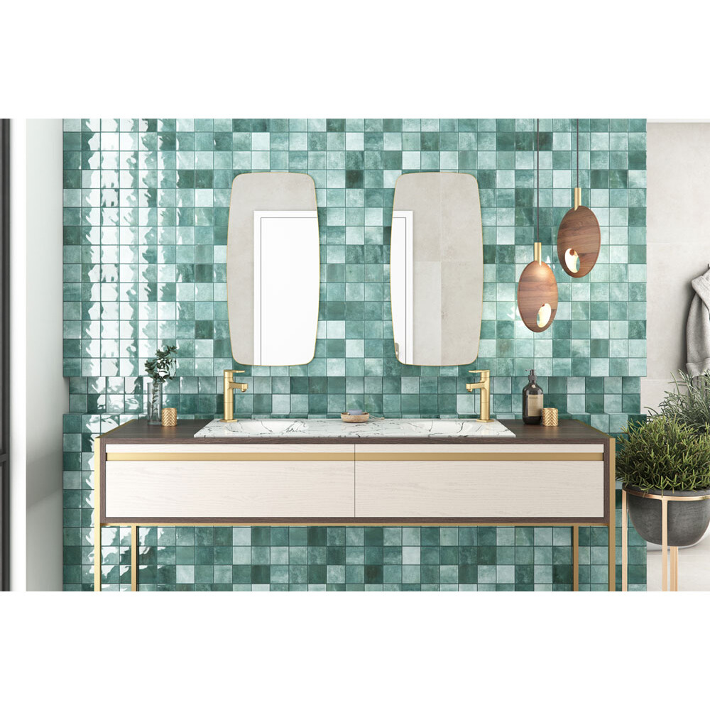 MOSAICO PARA PISCINAS NORONHA JADE MESH 7.5X7.5 CM Mosaico Para Piscinas Noronha Jade Mesh 7.5x7.5 Cm