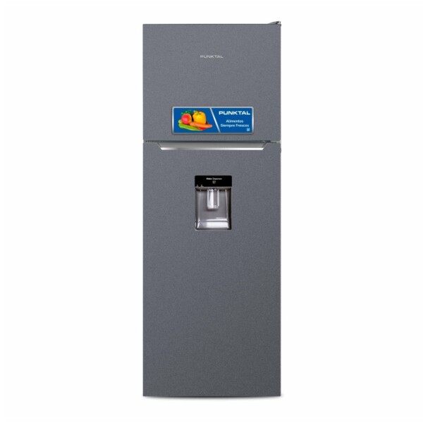 REFRIGERADOR FRIO SECO 345L 2 PUERTAS INOX - DISPENSADOR acero inoxidable