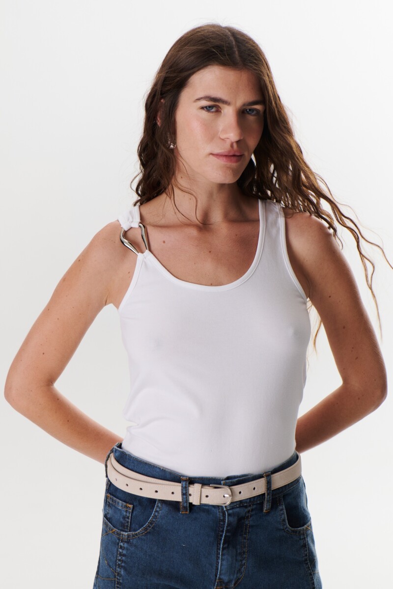 MUSCULOSA METAL BLANCO