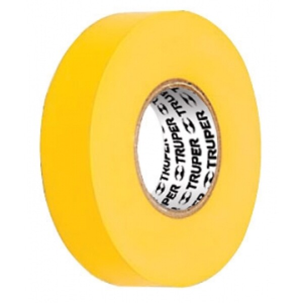 Cinta Aisladora 19mm x 18m Truper Amarilla