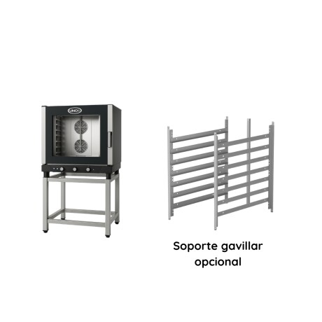 Base de Acero Inoxidable para Horno Chef Lux 5 Bandejas GN 1/1 Base de Acero Inoxidable para Horno Chef Lux 5 Bandejas GN 1/1