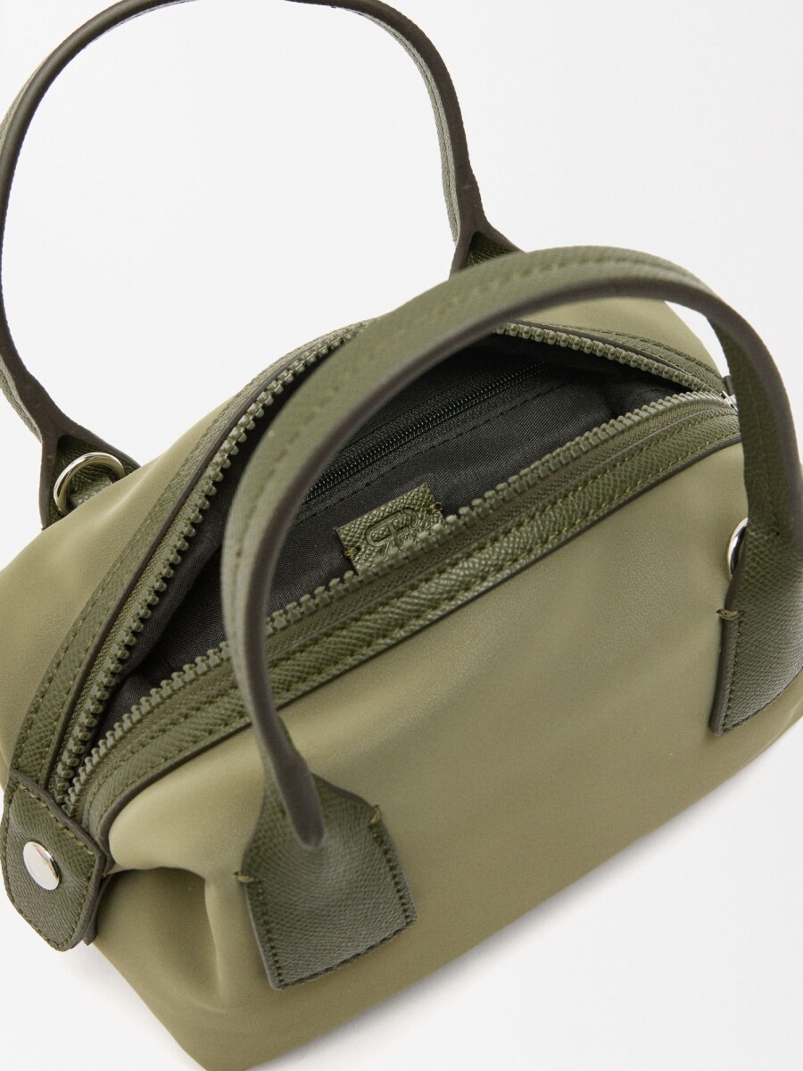 Bolso De Mano De Textura Suave caqui