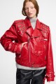 CHAQUETA BIKER Rojo