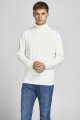 Sweater Rogan Básico Cuello Alto Cloud Dancer