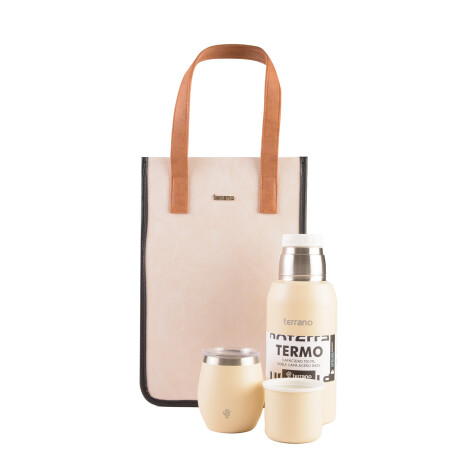 Combo Acero 3/4Lt. Crema + Taupe