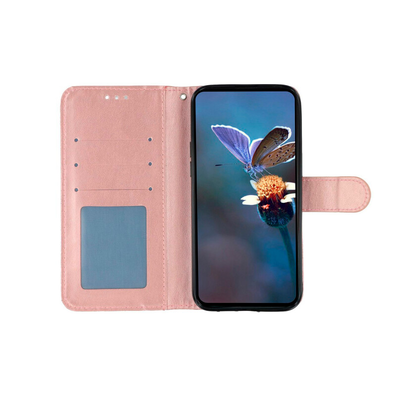 Flip cover para Xiaomi Redmi 15 5G diseño floral rosa Flip Cover Para Xiaomi Redmi 15 5g Diseño Floral Rosa