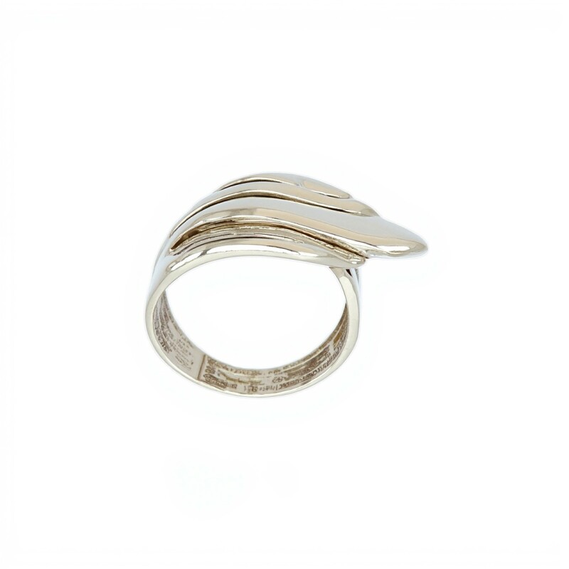 Anillo Punta-Plata y Oro-Piedra Zirconia-AN5375 conpiedra