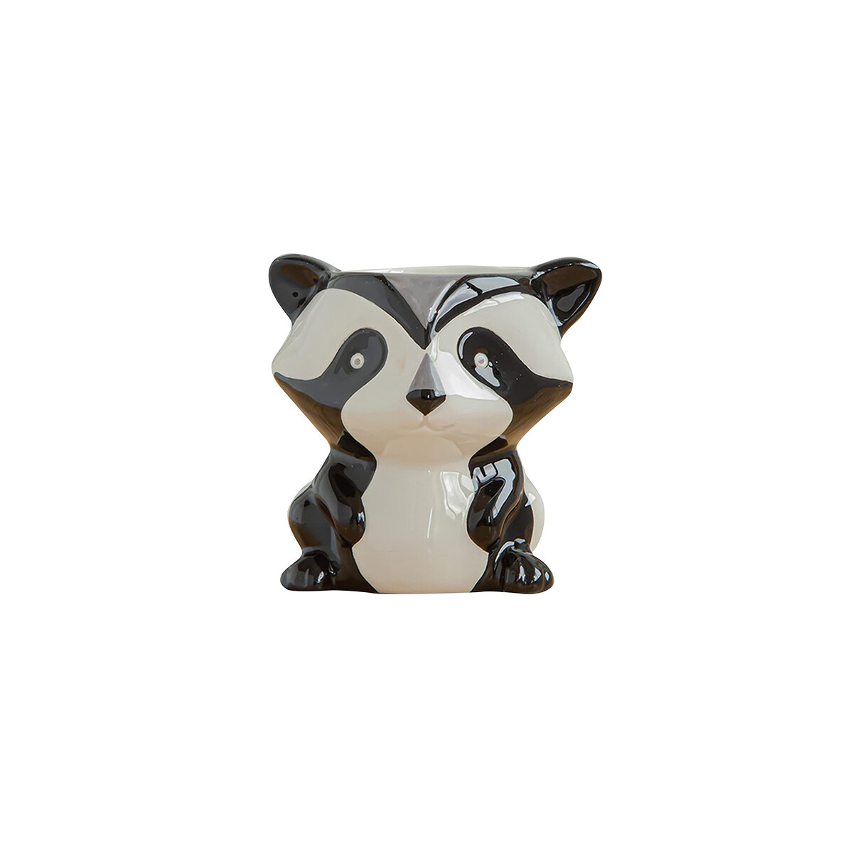 Maceta de ceramica zorro negro - Negro 