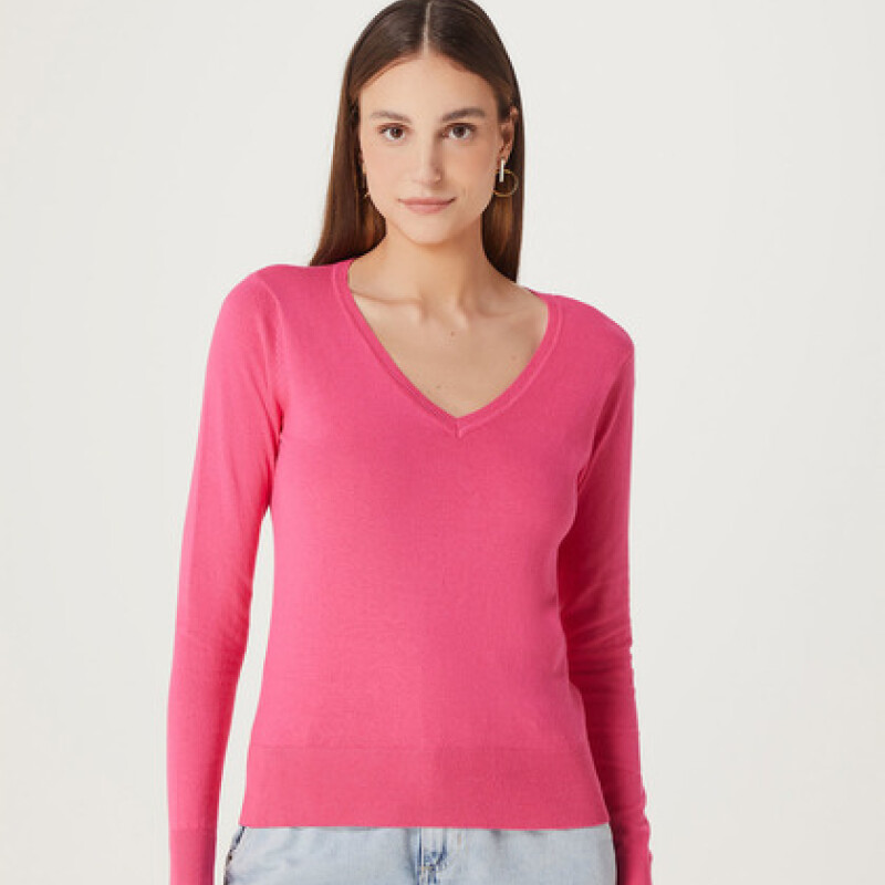 BLUSAO FEM ROSA MEDIO