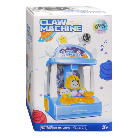 Máquina Atrapa Premios Infantil Con Luces Sonidos Astronauta Azul