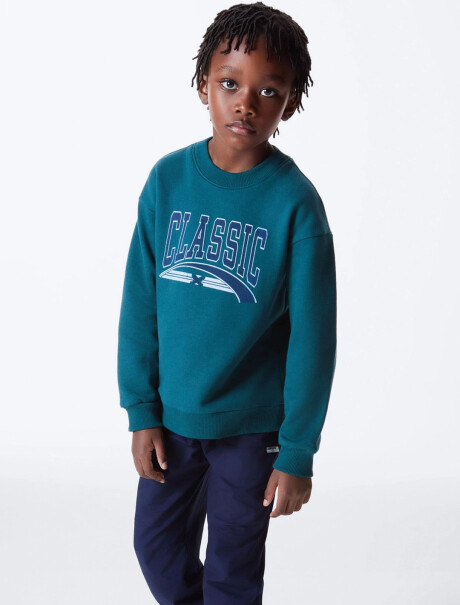 BUZO ESTAMPADO INFANTIL VERDE