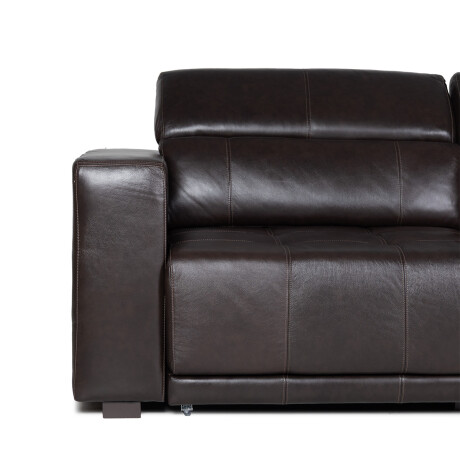 Rinconera Seúl - Cuero Básico - Chaise derecho Café