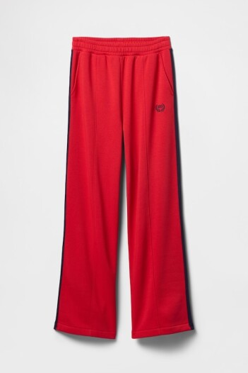 Pantalón Deportivo Logo Gap Sin Felpa Mujer Modern Red