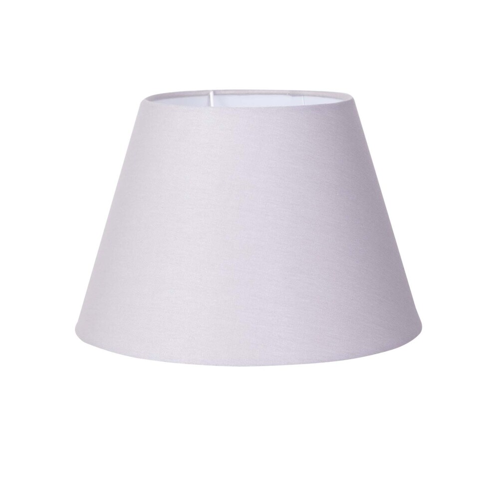 PANTALLA SMALL LINO GRIS CÓNICA