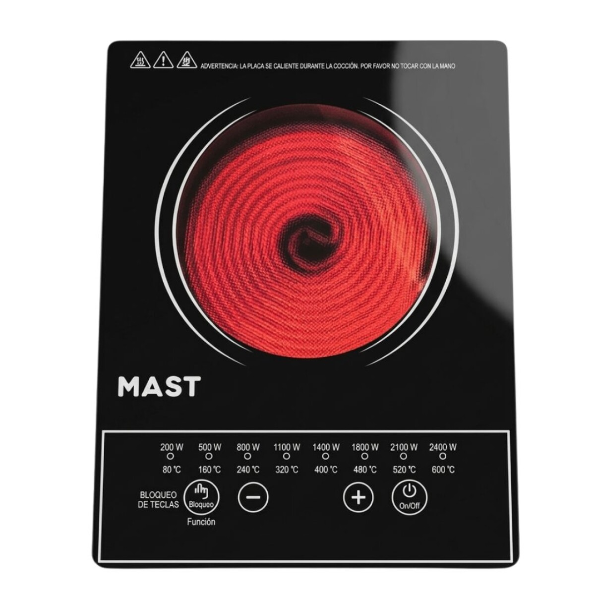 COCINA INFRARROJO MAST SIN VISOR 2000W 