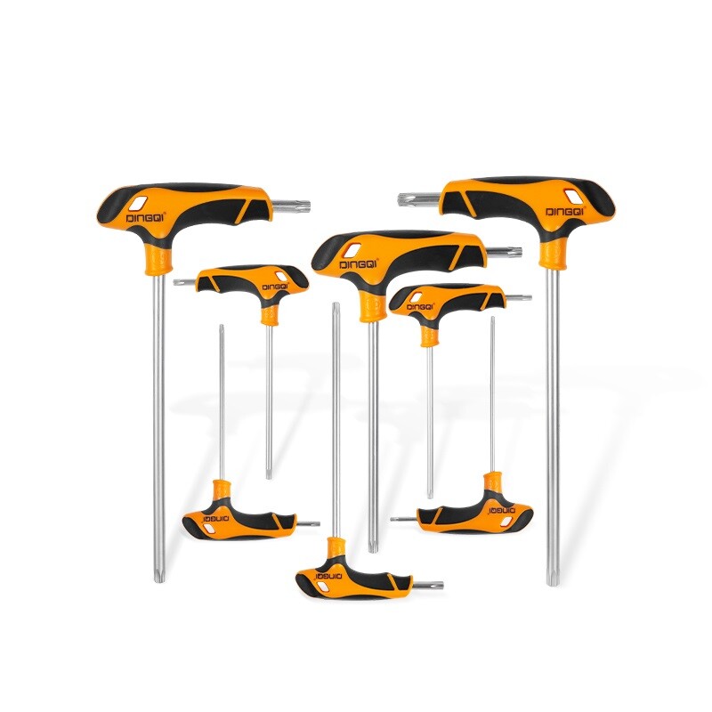 DINGQI JUEGO 8 PIEZAS LLAVES ALLEN TORX MANGO T T10-50 MM Dingqi Juego 8 Piezas Llaves Allen Torx Mango T T10-50 Mm